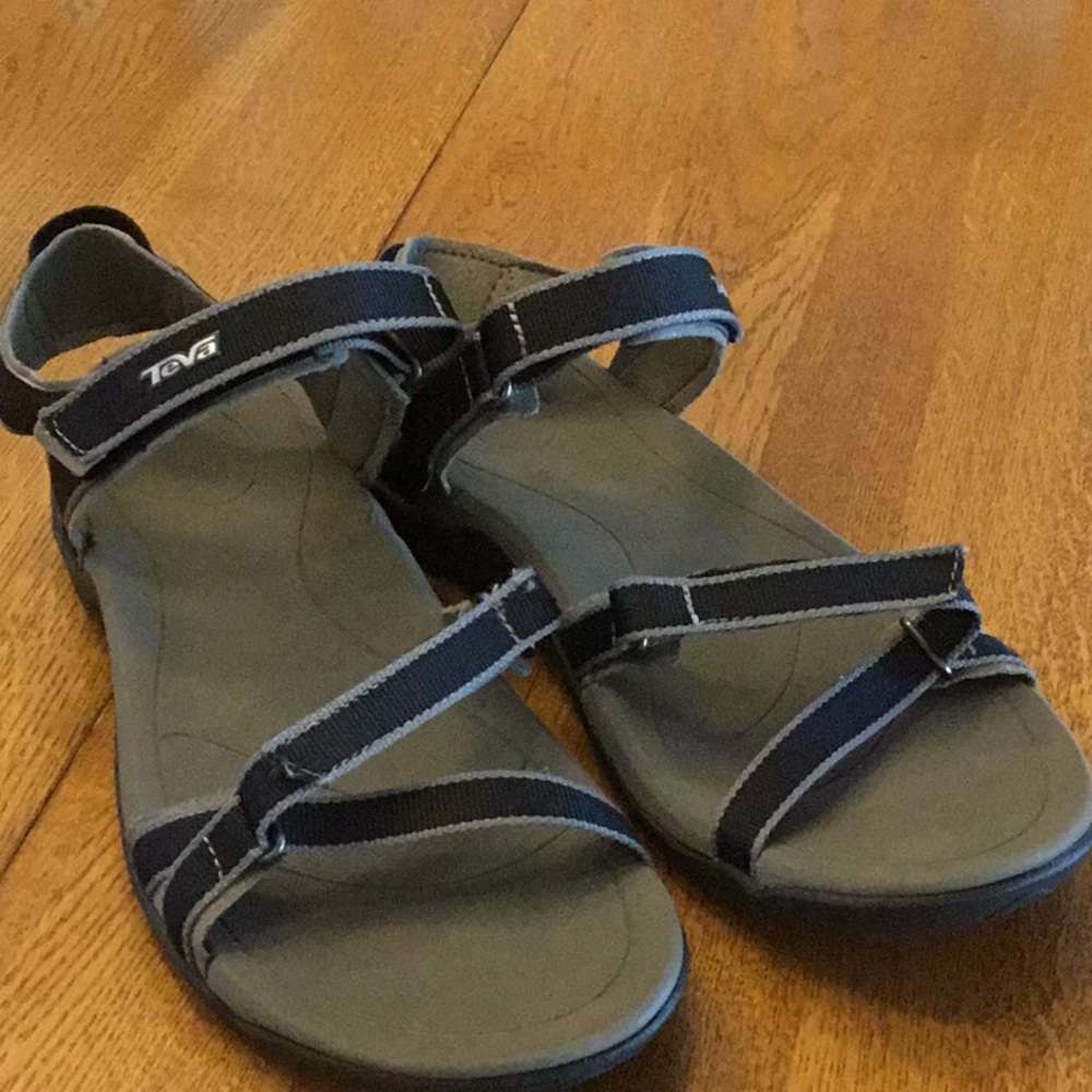 Teva Black and Gray Women's Sandals